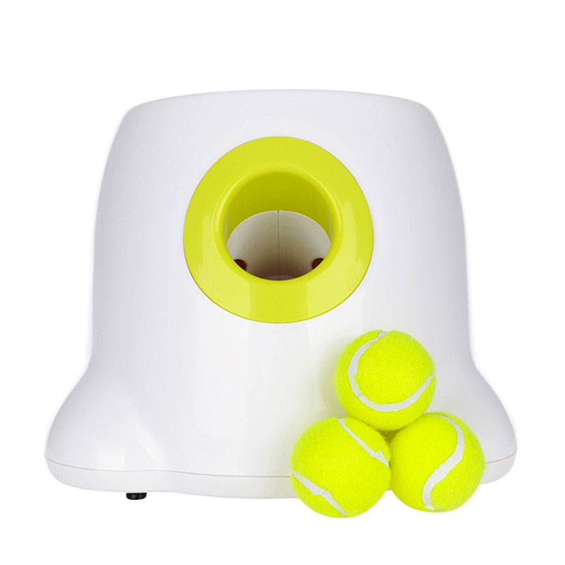 Juguete interactivo para perros lanzador de pelotas de tenis