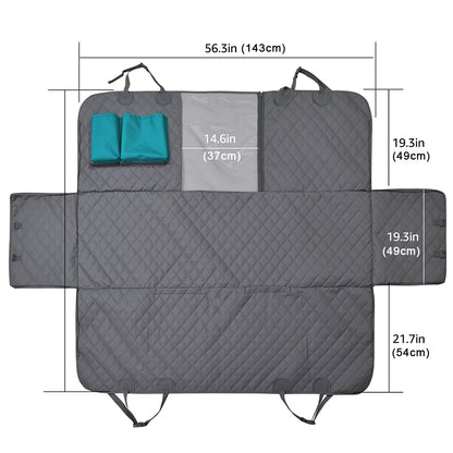 Funda impermeable de lujo para asiento de coche para perros