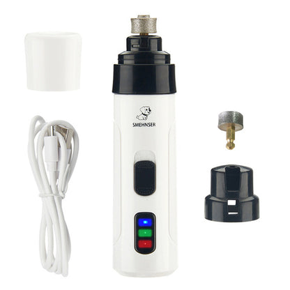 Diamond Claws: Amoladora con alimentación USB y recortadora de uñas LED para perros