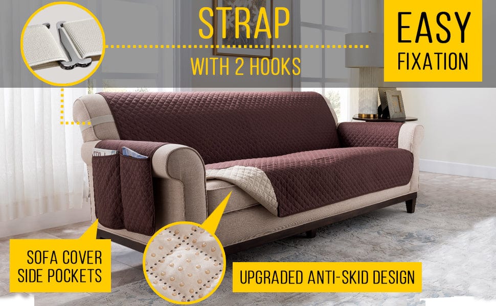 Funda de sofá impermeable y antideslizante: protector acolchado esencial para muebles