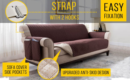 Funda de sofá impermeable y antideslizante: protector acolchado esencial para muebles