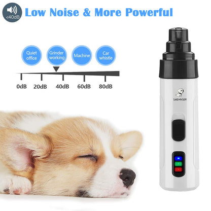 Diamond Claws: Amoladora con alimentación USB y recortadora de uñas LED para perros