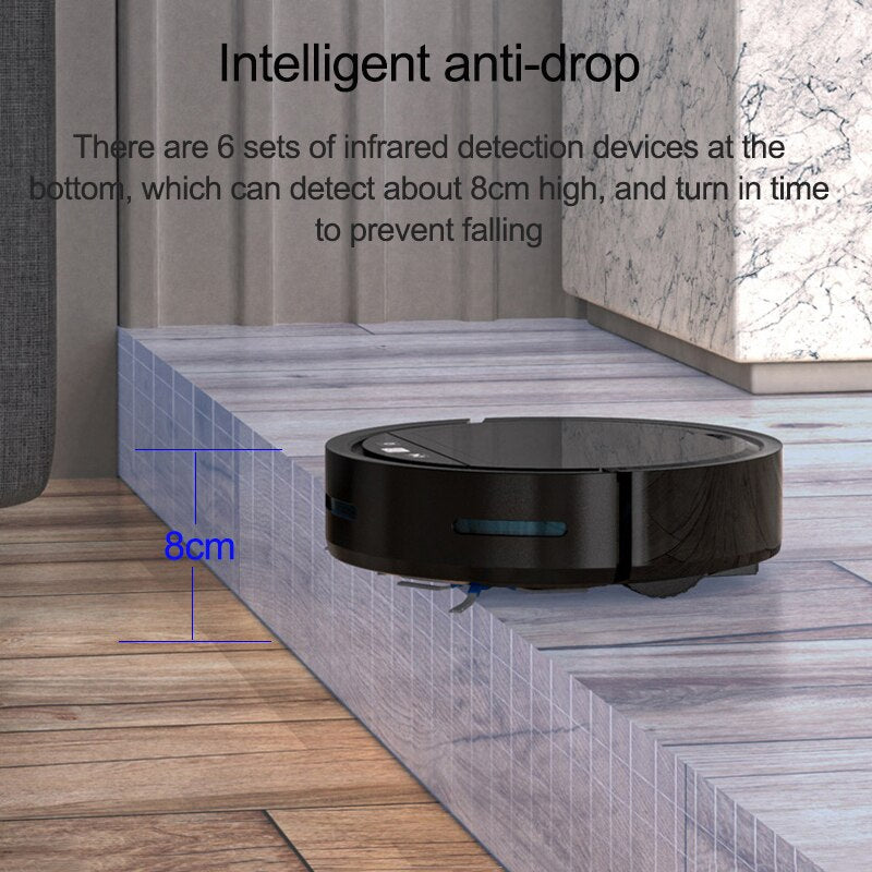 Aspiradora robótica inteligente para mascotas con inteligencia artificial 3 en 1 y Wi-Fi